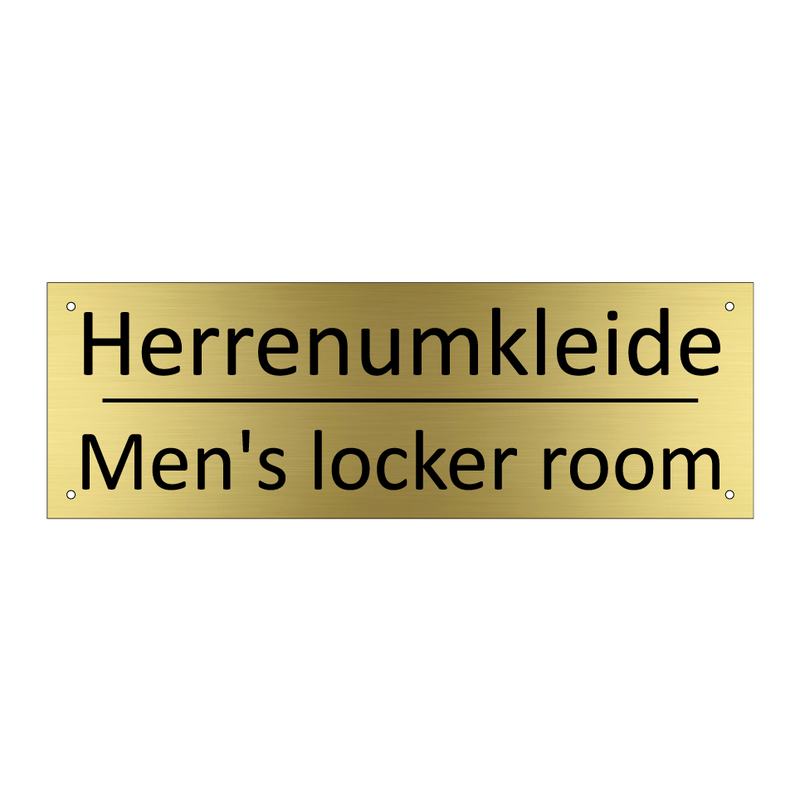 Herrenumkleide - Men's locker room