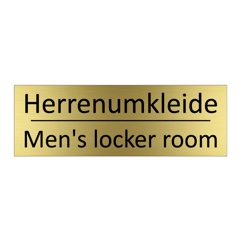 Herrenumkleide - Men's locker room