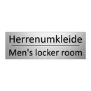 Herrenumkleide - Men's locker room