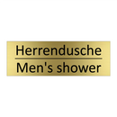 Herrendusche - Men's shower