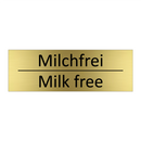 Milchfrei - Milk free