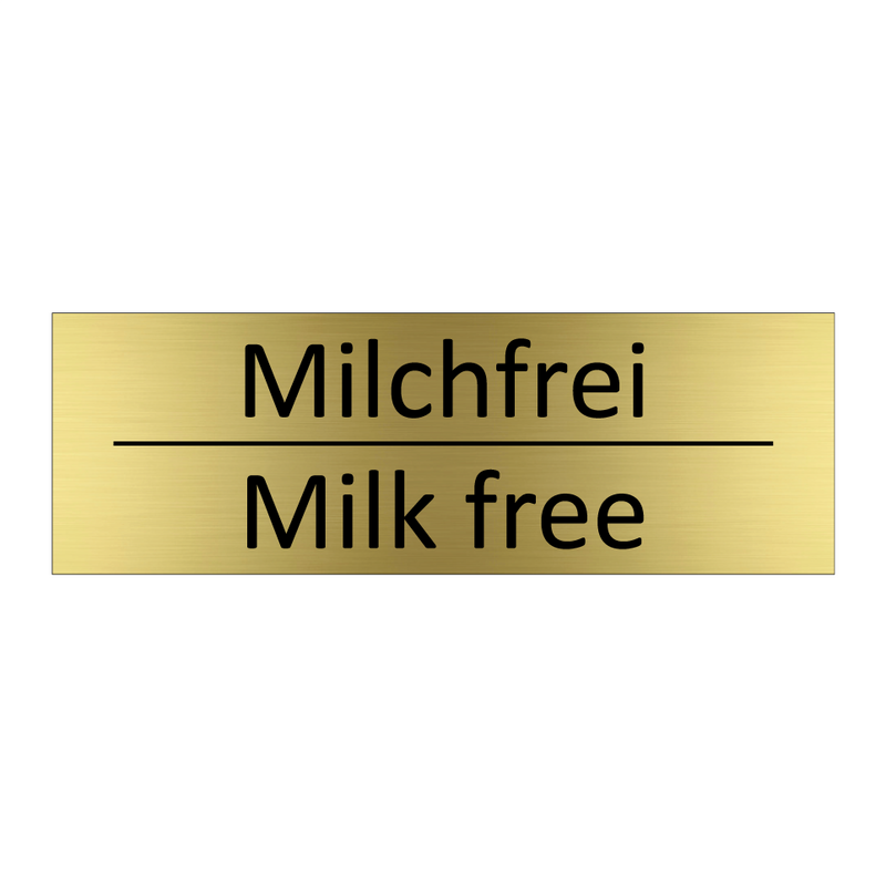 Milchfrei - Milk free
