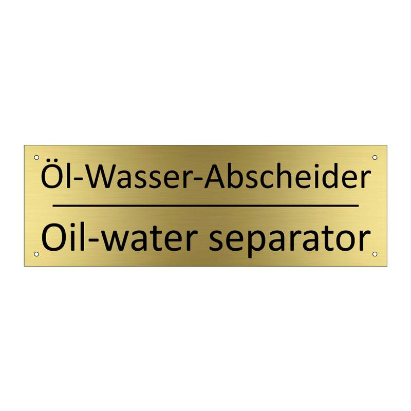 Öl-Wasser-Abscheider - Oil-water separator
