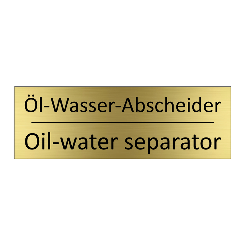 Öl-Wasser-Abscheider - Oil-water separator