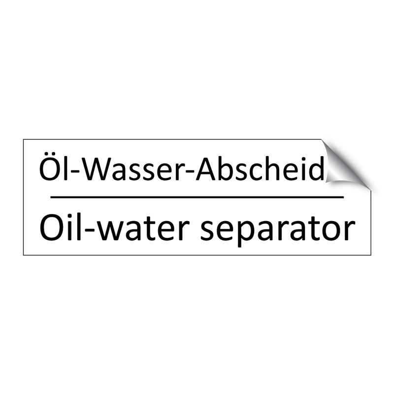 Öl-Wasser-Abscheider - Oil-water separator