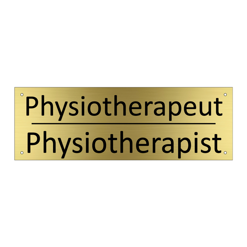 Physiotherapeut - Physiotherapist