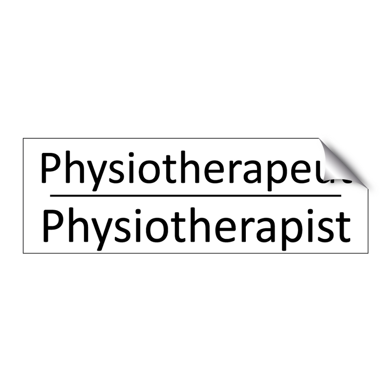 Physiotherapeut - Physiotherapist