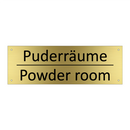 Puderräume - Powder room
