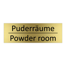 Puderräume - Powder room