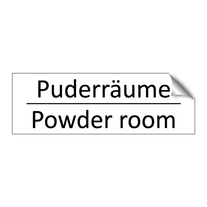 Puderräume - Powder room
