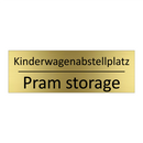 Kinderwagenabstellplatz - Pram storage