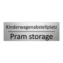 Kinderwagenabstellplatz - Pram storage