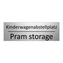 Kinderwagenabstellplatz - Pram storage