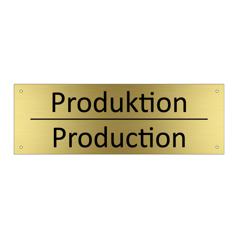 Produktion - Production