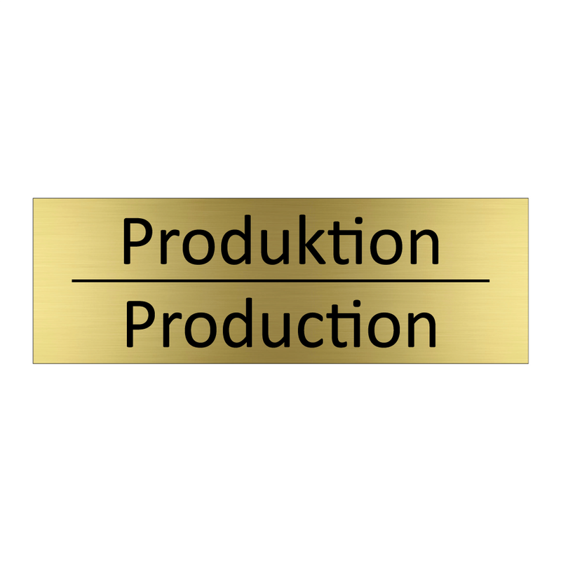Produktion - Production