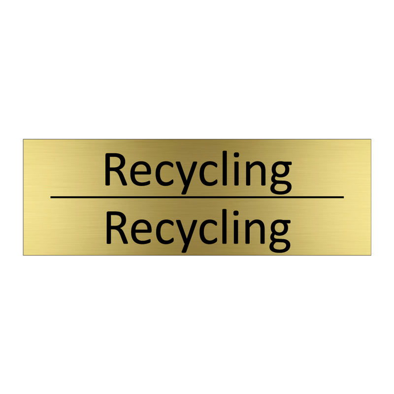 Recycling - Recycling