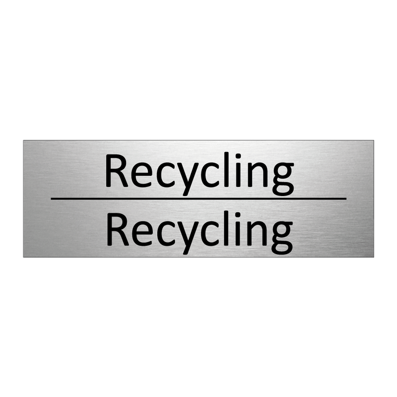 Recycling - Recycling
