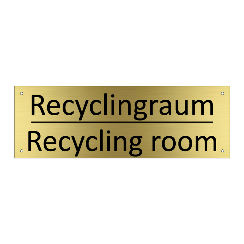 Recyclingraum - Recycling room