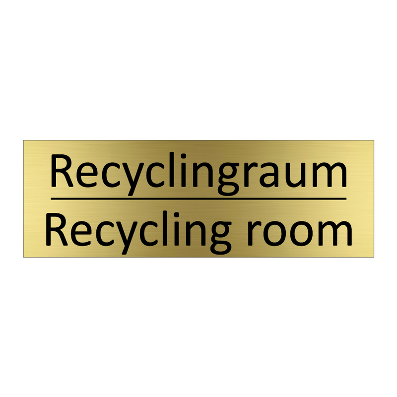 Recyclingraum - Recycling room