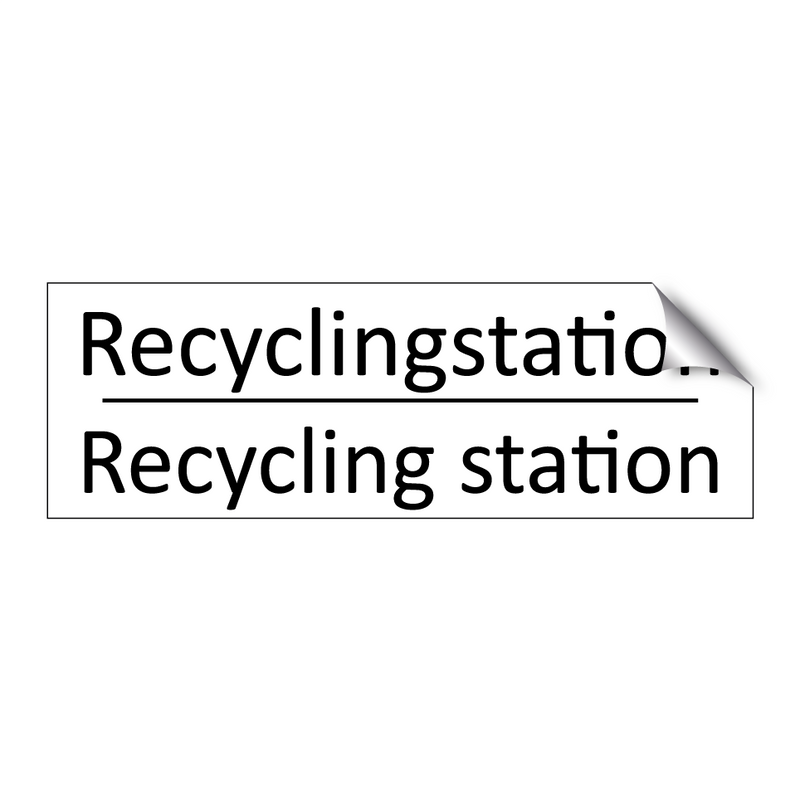 Recyclingstation - Recycling station
