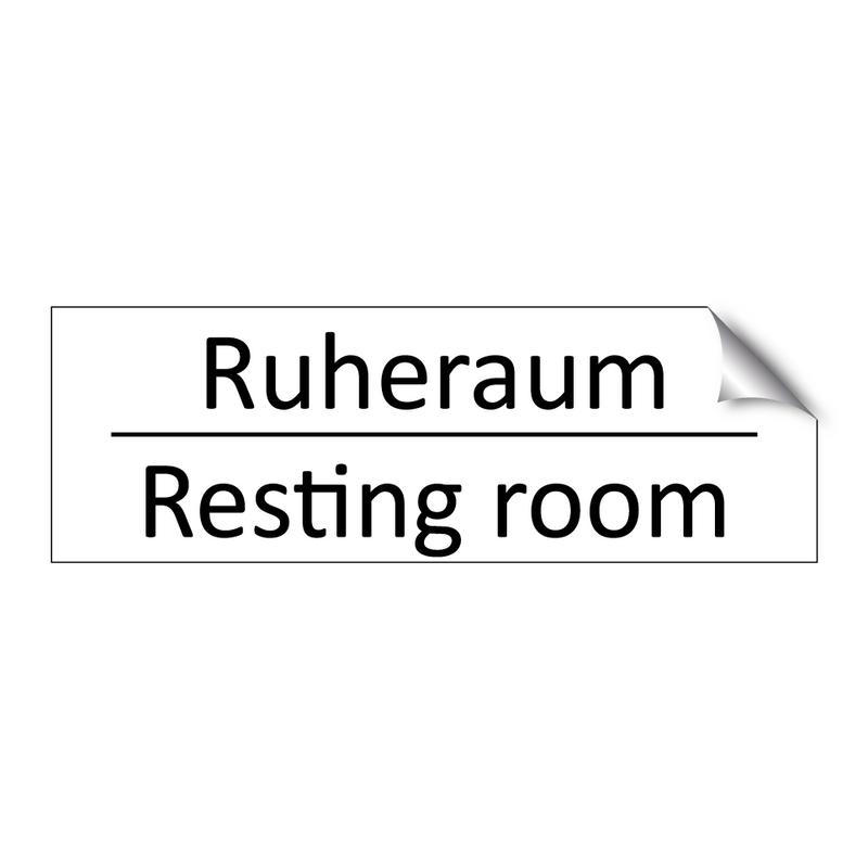 Ruheraum - Resting room