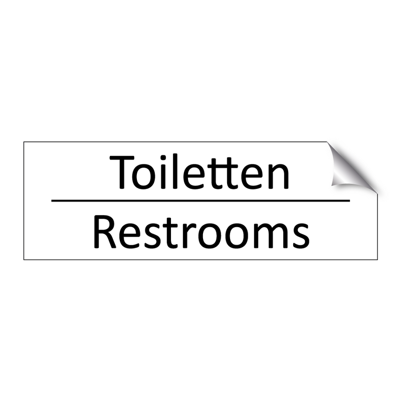 Toiletten - Restrooms