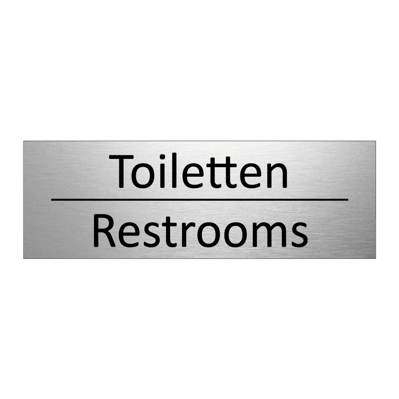Toiletten - Restrooms