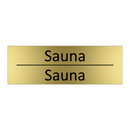 Sauna - Sauna