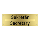 Sekretär - Secretary