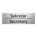 Sekretär - Secretary