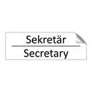 Sekretär - Secretary