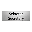 Sekretär - Secretary