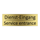 Dienst-Eingang - Service entrance