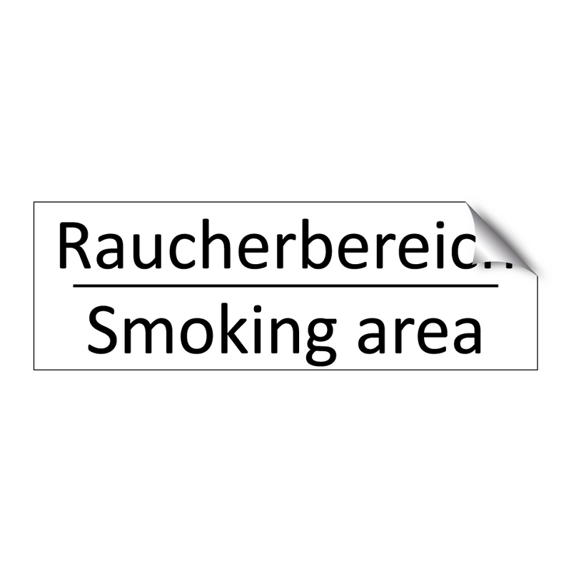 Raucherbereich - Smoking area