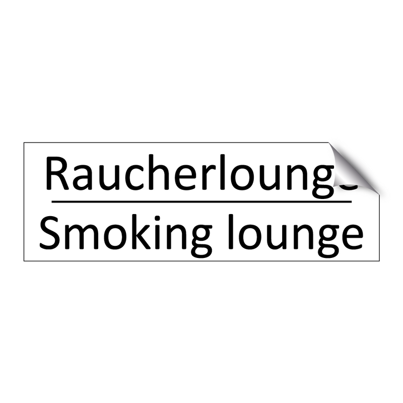 Raucherlounge - Smoking lounge