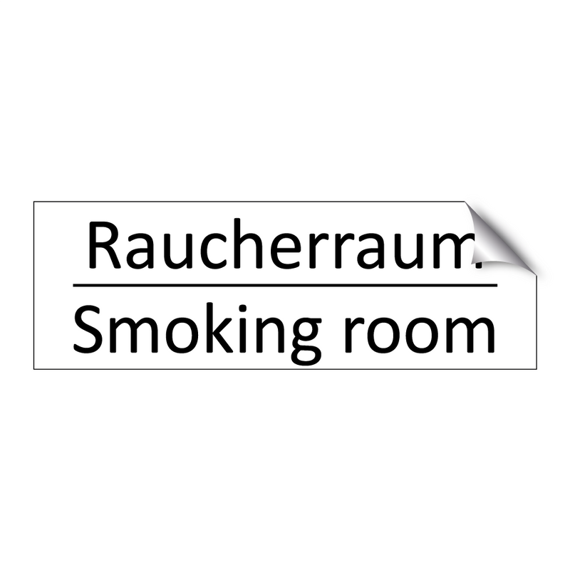 Raucherraum - Smoking room