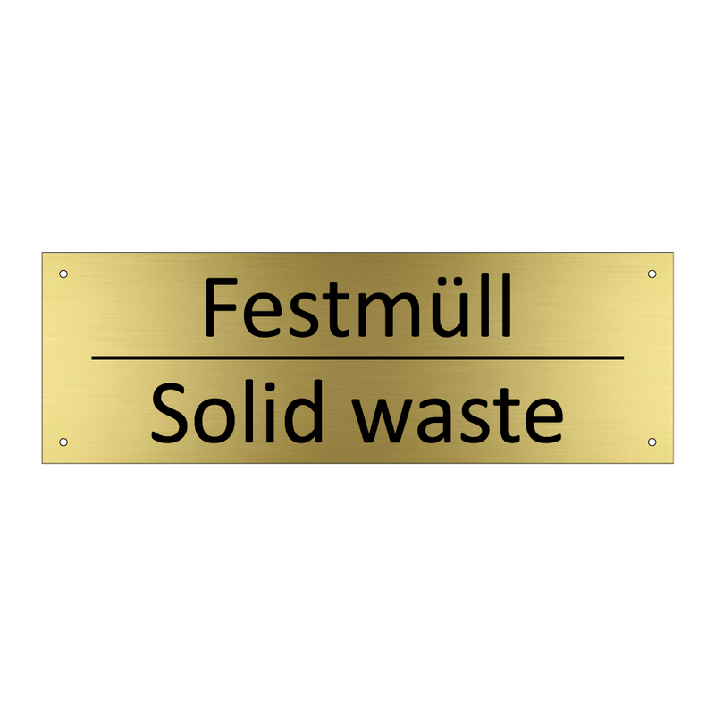 Festmüll - Solid waste
