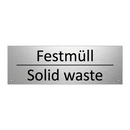 Festmüll - Solid waste