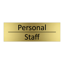 Personal - Staff