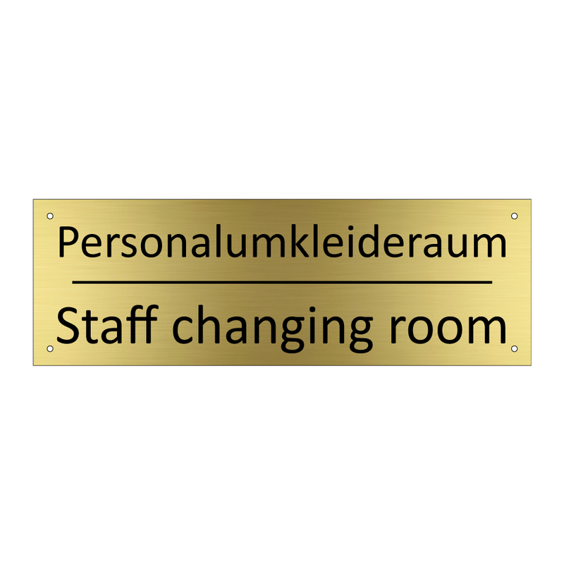 Personalumkleideraum - Staff changing room