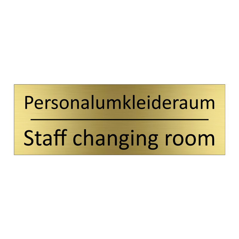 Personalumkleideraum - Staff changing room