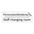 Personalumkleideraum - Staff changing room