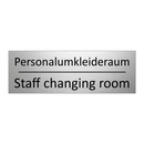 Personalumkleideraum - Staff changing room