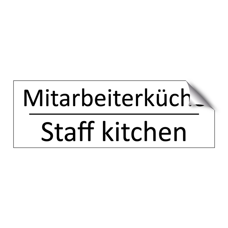 Mitarbeiterküche - Staff kitchen