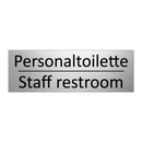Personaltoilette - Staff restroom