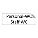 Personal-WC - Staff WC