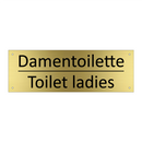 Damentoilette - Toilet ladies