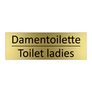 Damentoilette - Toilet ladies