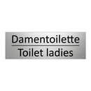 Damentoilette - Toilet ladies