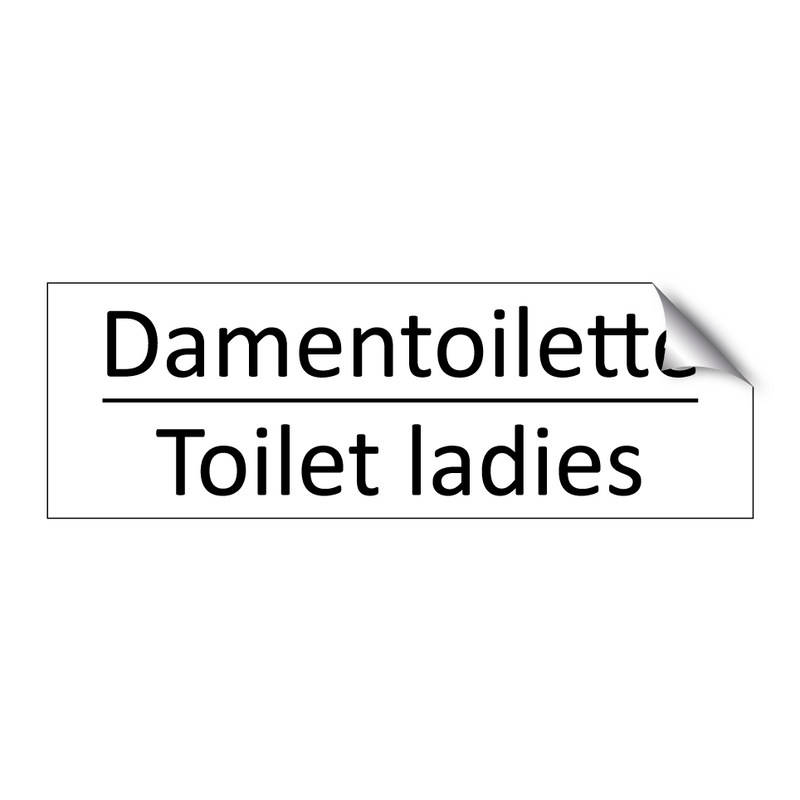 Damentoilette - Toilet ladies